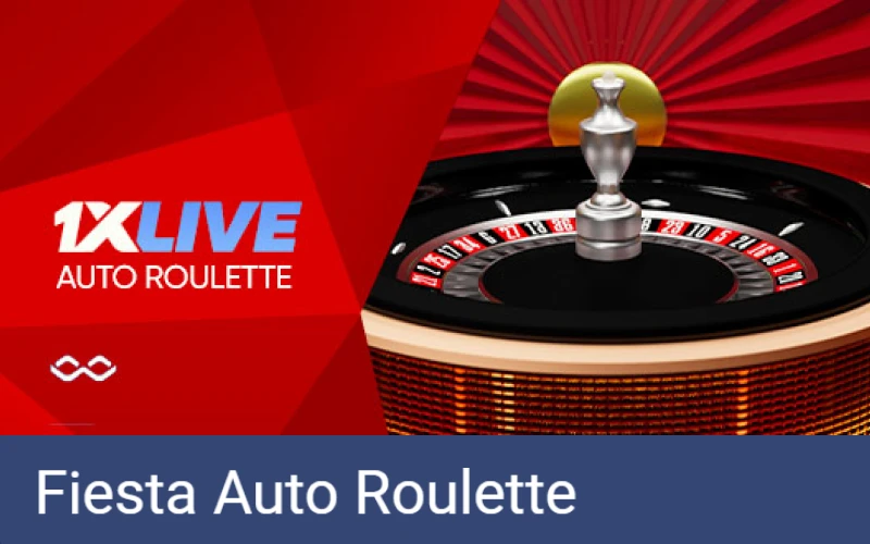 Find Fiesta Auto Roulette in the Live Casion section at 1xbet.