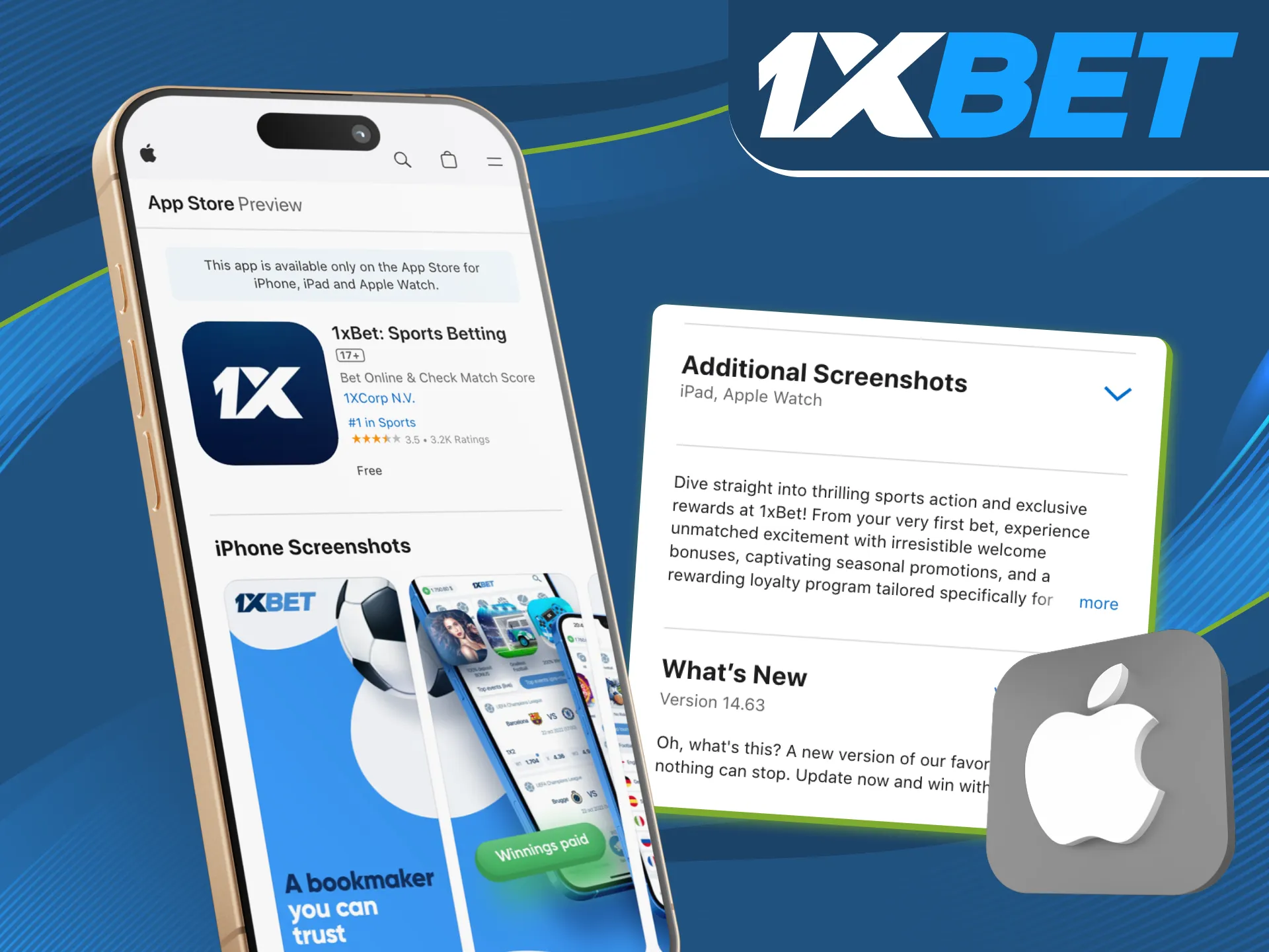 Can I install the 1xbet online casino app on my ios phone.