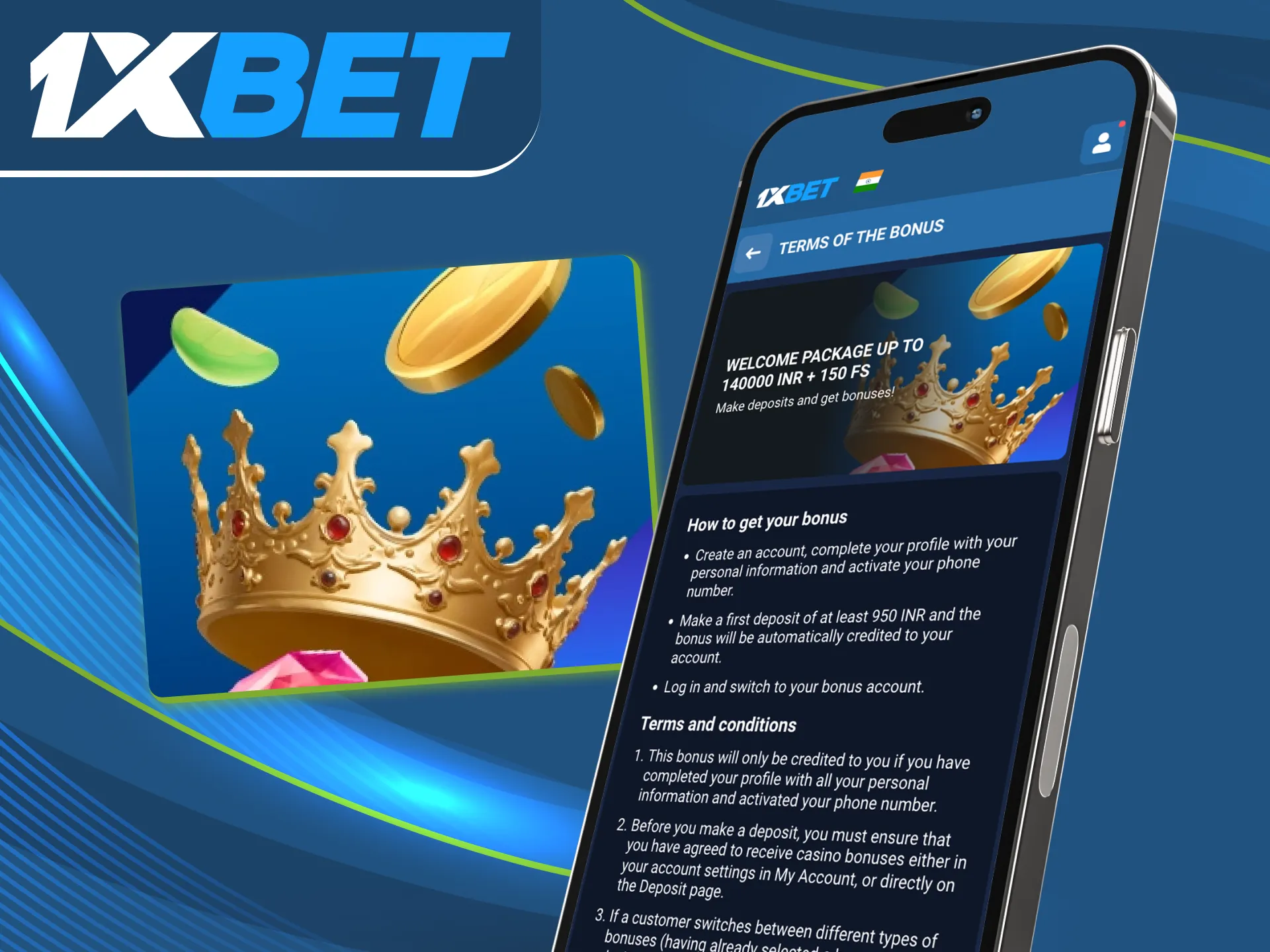 What welcome bonus will I receive after registering at 1xbet online casino.