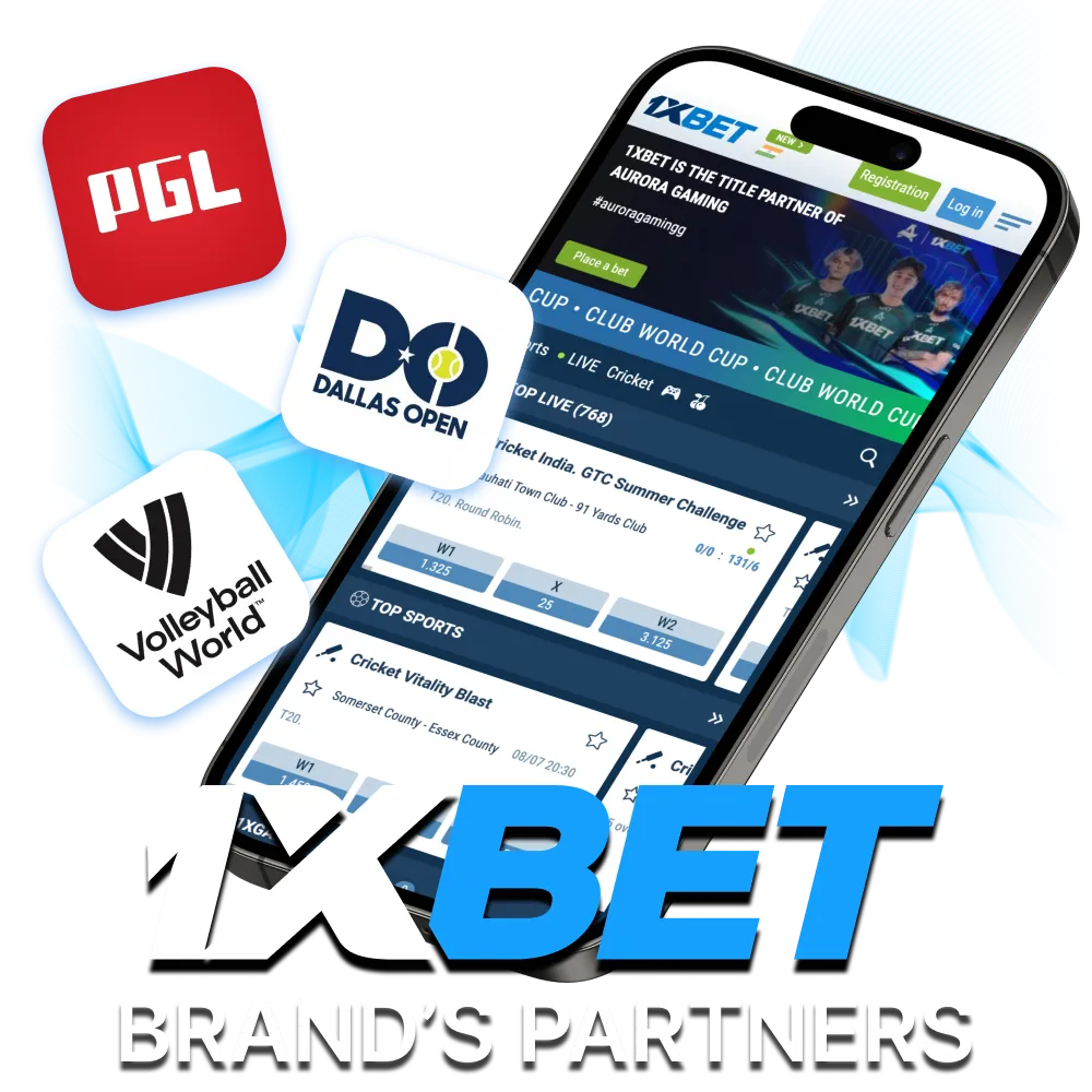 Top sports meet 1xBet in every partnership.